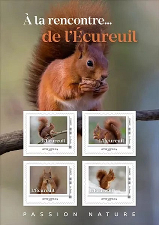 Франция, 2025, Фауна, 4 марки в буклете